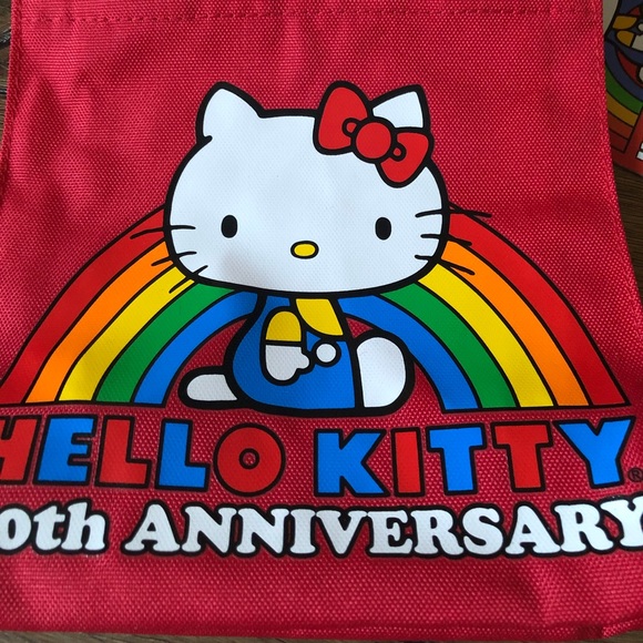 HELLO KITTY-NWT Small Red Tote 40th Anniversary - Picture 7 of 7